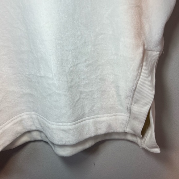 Athleta Womens Double Cozy Karma Funnel Neck Sweatshirt Seasalt Pullover Soft XL - Picture 6 of 12